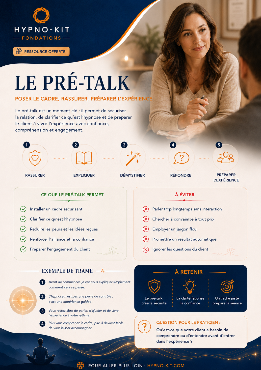 Aperçu de la fiche Le pré-talk