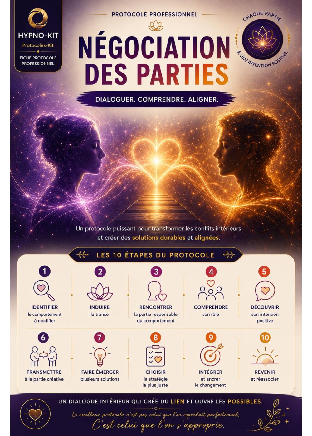 La négociation des parties