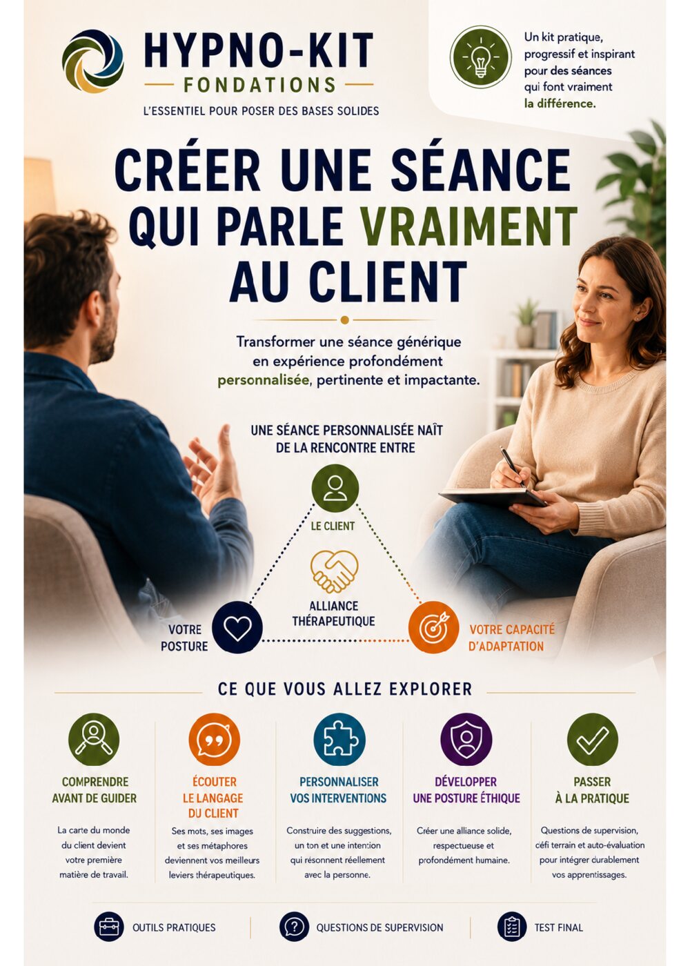 Créer une séance qui parle vraiment au client — première page
