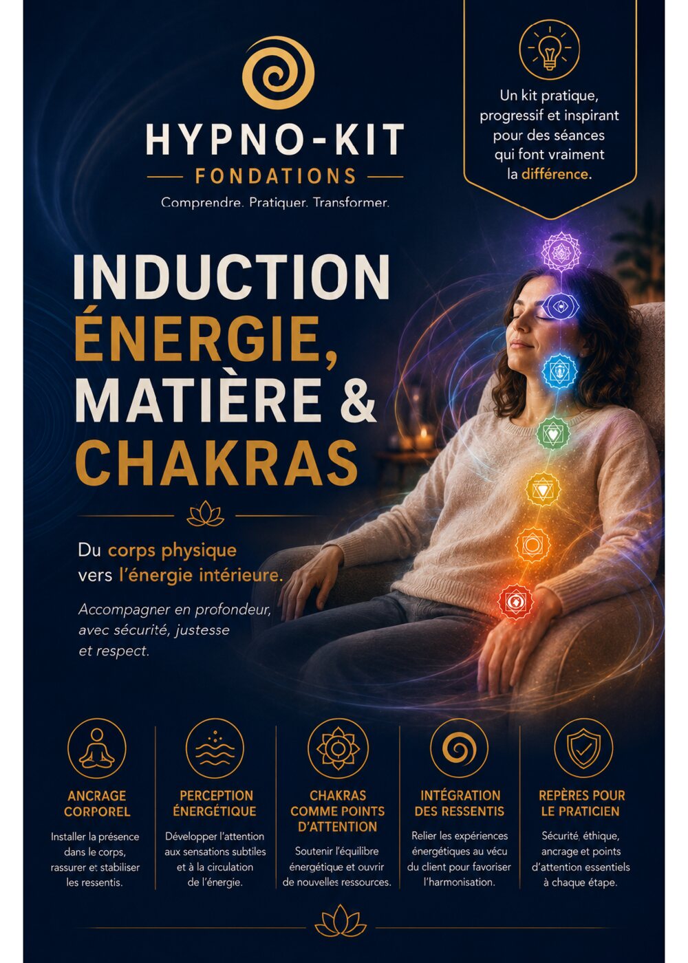 Induction "énergie, matière et chakras" — première page